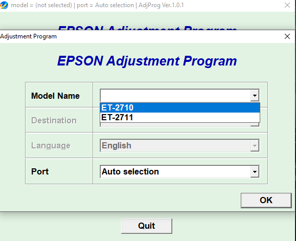 Reset Epson ET2710 ET2711 - Image 2