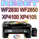 Reset Epson WF2830 2850 XP4100 4105