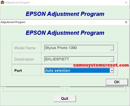 Reset Epson Stylus Photo 1390 - Image 2