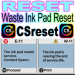 Waste Ink Pad Reset CSreset key